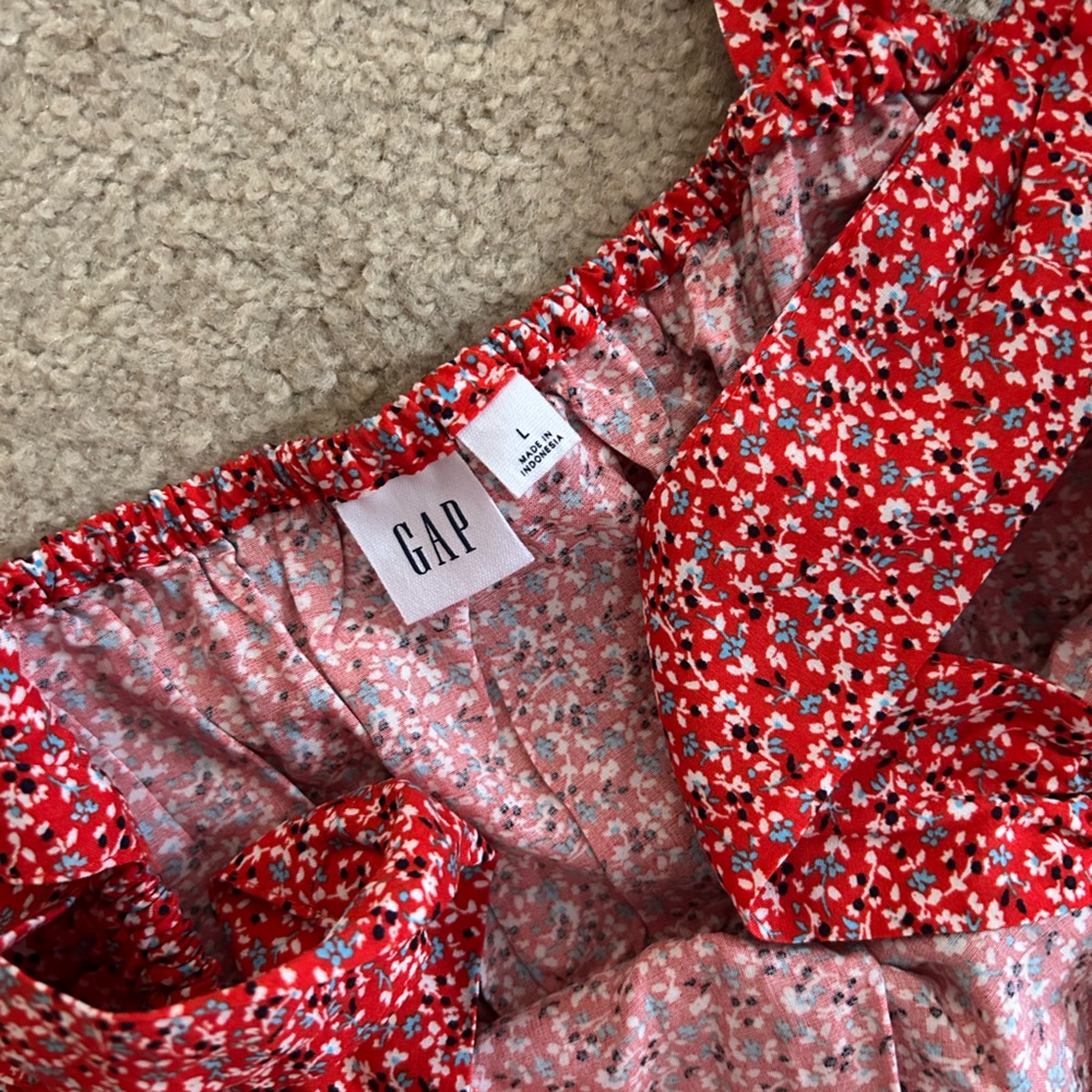 GAP Red and White Floral Dress - Picture 6 of 6